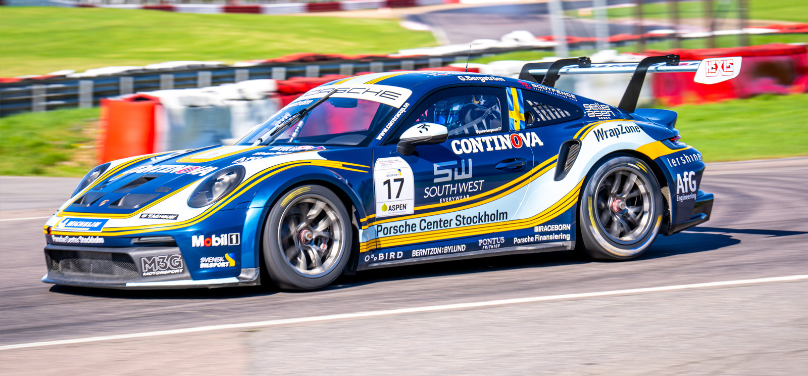 Porsche Center Stockholms Carrera Cup-bil.