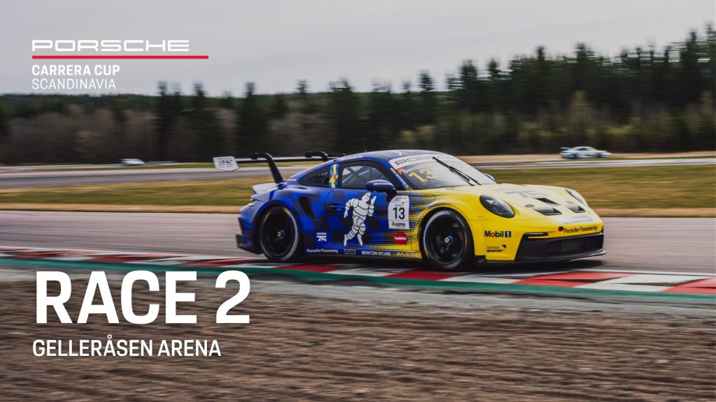Porsche Carrera Cup Scandinavia – Gelleråsen Arena – 31 mai 2026 – Race 2