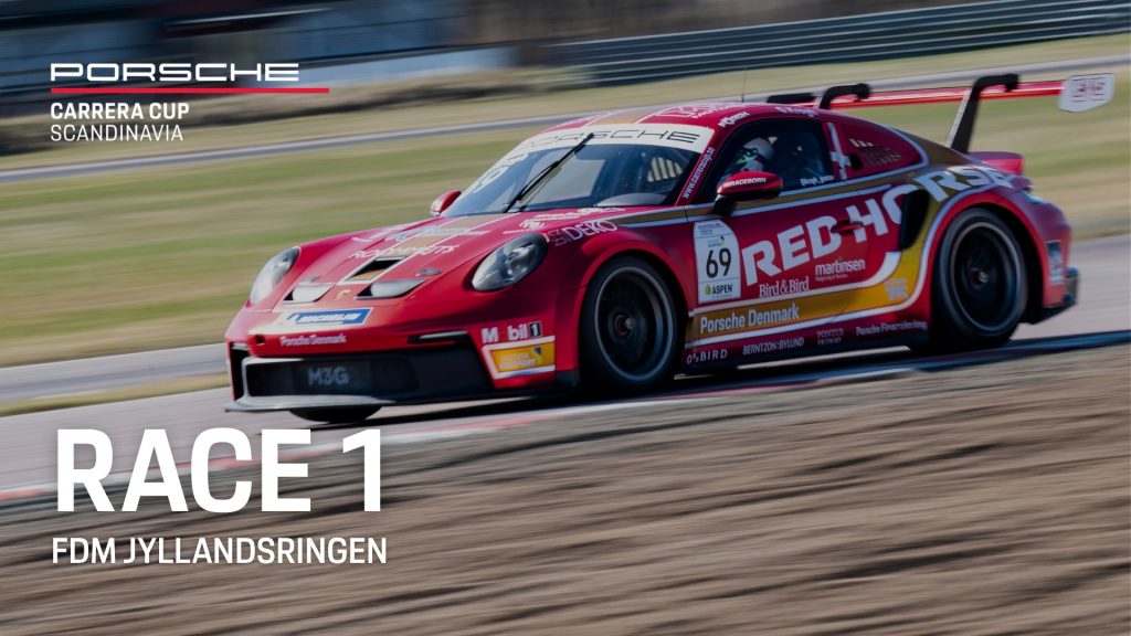 Porsche Carrera Cup Scandinavia – FDM Jyllandsringen – 28 juni 2026 – Race 1