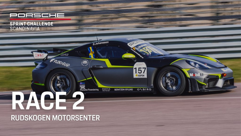 Porsche Sprint Challenge Scandinavia – Rudskogen Motorsenter – 29 augusti 2026 – Race 2