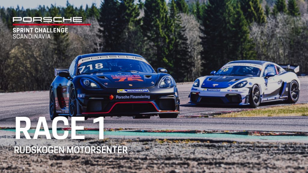 Porsche Sprint Challenge Scandinavia – Rudskogen Motorsenter – 29 augusti 2026 – Race 1